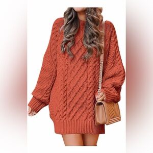 🆕Oversized Cable Knit Chunky Dress